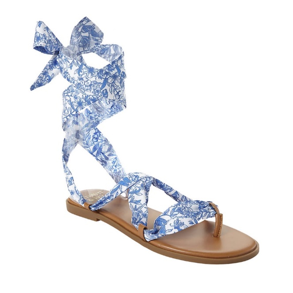 Crown & Ivy Laila tie up sandal 8.5 - worn twice